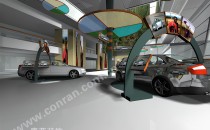大眾汽車4S店一層室內設計
