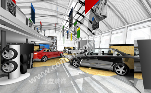 奧迪汽車(chē)展廳設(shè)計(jì)（車(chē)輛展示區(qū)）