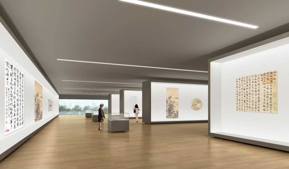 天津美術(shù)館展覽廳（四層藏品展廳，展柜、櫥窗）